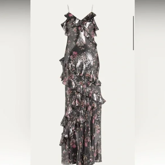 LoveShackFancy | Dresses | Love Shack Fancy Floral Silk Maxi Dress |  Poshmark